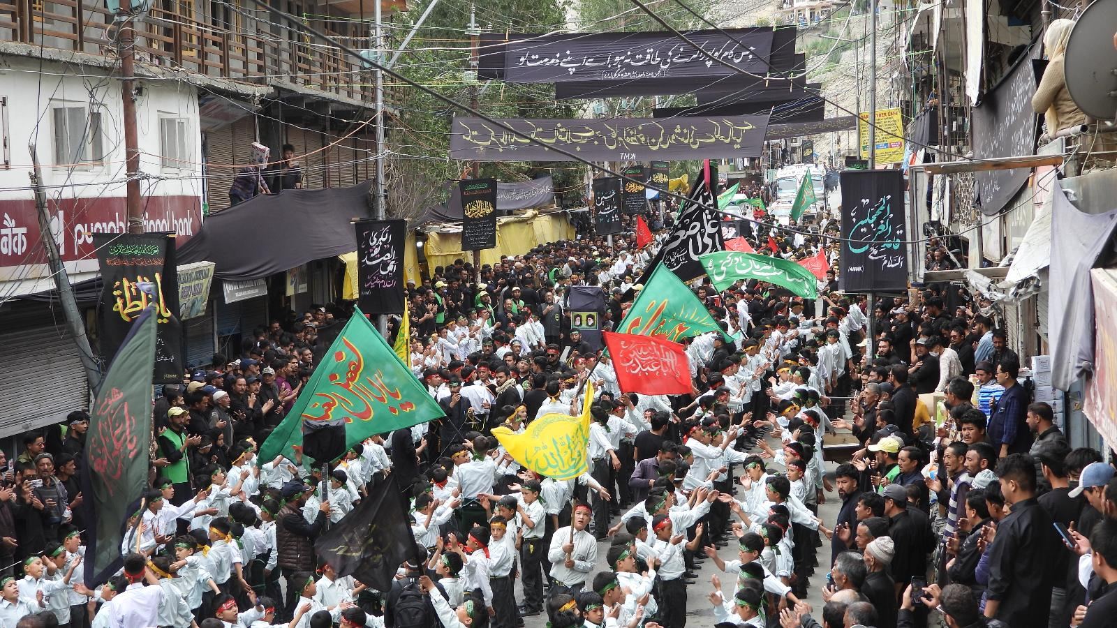 moharram Procession in Kargil by MES students
