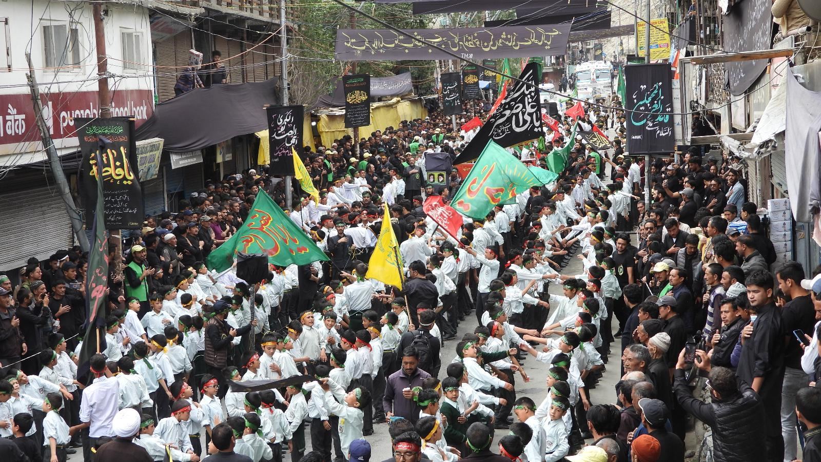 moharram Procession in Kargil by MES students